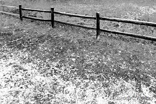 Fence In First Snow_10286.jpg - Photographed at Ottawa, Ontario - the capital of Canada.